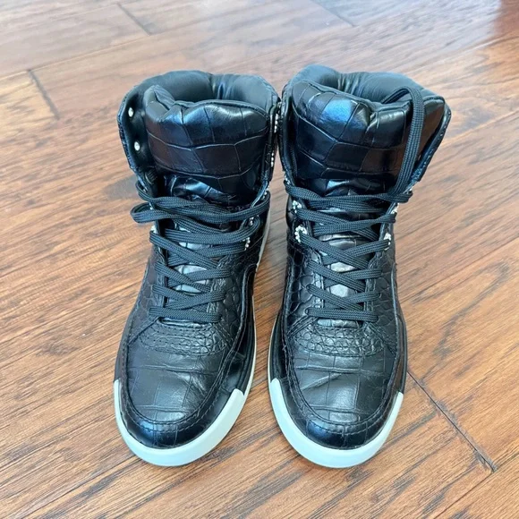 Chanel Unisex  Black High-Top Sneakers - Picture 8 of 16